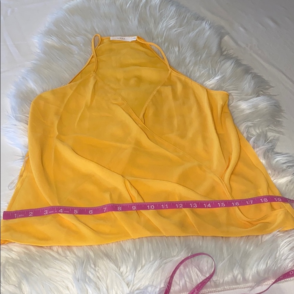 Nordstrom LUSH NWOT bright yellow boho casual tank top blouse size small - Picture 3 of 11